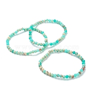 Synthetic Shoushan Stone Beaded Stretch Bracelets, Round, Beads: 4~5mm, Inner Diameter: 2-1/4 inch(5.65cm)(BJEW-A117-A-19)