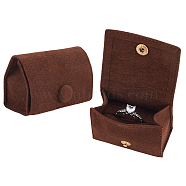 Microfiber Packing Button Bags, Jewelry Pouches, for Earrings, Bracelets, Pendant, Coconut Brown, 6.05x3.7x4.2cm(ABAG-WH0038-51F)