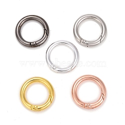 Alloy Spring Gate Rings, O Rings, Mixed Color, 6 Gauge, 24x4mm(PALLOY-M015-01)