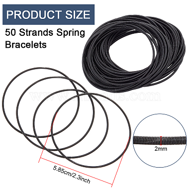 50 Strands Spring Bracelets(TWIR-BC0001-52)-2