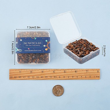 Natural Tiger Eye Chip Beads(G-SC0001-23)-7