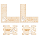 benecreat 1 セット木製縫い目ガイド定規セット(DIY-BC0006-83)-1