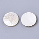 Natural White Shell Mother of Pearl Shell Cabochons(SSHEL-N034-42)-2