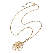 304 Stainless Steel Cable Chain Necklaces, Pendant Necklaces, Golden, 19.88 inch(50.5cm)(NJEW-JN04712-01)