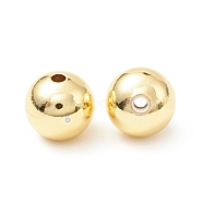 Rack Plating Brass Beads, Cadmium Free & Lead Free, Round, Real 18K Gold Plated, 9.5x9mm, Hole: 2mm(KK-WH0034-02L-G02)