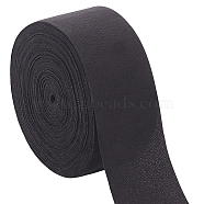 10M Polyester Ribbon, for Home Decoration, Wrapping Gifts & DIY Crafts Decoration, Flat, Black, 1-3/8 inch(36mm), about 10.94 Yards(10m)/Roll(OCOR-WH0082-97A)