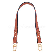 Microfiber Leather Bag Straps, with Alloy Swivel Clasps, Bag Replacement Accessories, Sienna, 59.5x1.75x1.15cm(FIND-WH0003-54B)