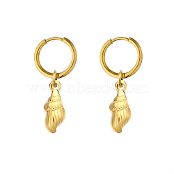 Stainless Steel Seashell Shape Earrings for Women(YF2075-1)