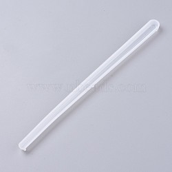 Hairpin DIY Silicone Molds, Resin Casting Molds, For UV Resin, Epoxy Resin Jewelry Making, Hair Stick Molds, White, 182x11x6mm, Inner Size: 178x8mm(DIY-WH0163-95B)