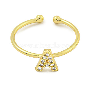 Rack Plating Brass Open Cuff Rings for Women(RJEW-F162-02G-A)-2