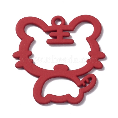 Red Tiger Alloy Pendants