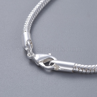Laiton unisexe bracelets de la chaîne de serpent(BJEW-BB12548)-3