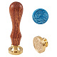 Brass Retro Initials Wax Sealing Stamp(AJEW-F045-D11)-1