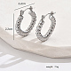 304 Stainless Steel Hoop Earrings(YY3113-1)-3