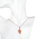 Rose Gold Plated Brass Cubic Zirconia Butterfly Pendant Necklaces for Women(NJEW-BB00522-02)-5