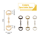 8Pcs 4 Colors Alloy D Ring Snaffle Bit Buckles(FIND-FH0008-51)-2