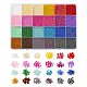 19200Pcs 24 Colors 12/0 Glass Seed Beads(SEED-YW0001-87A)-1