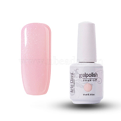 15ml Special Nail Gel, for Nail Art Stamping Print, Varnish Manicure Starter Kit, Misty Rose, Bottle: 34x80mm(MRMJ-P006-D042)