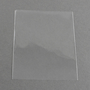 OPP Cellophane Bags, Rectangle, Clear, 10x8cm, Unilateral Thickness: 0.035mm