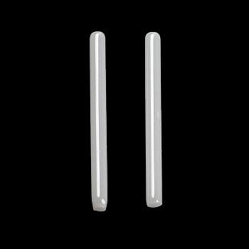 Hypoallergenic Bioceramics Zirconia Ceramic Straight Bar Stud Earrings, Piercing Post Earrings, No Fading and Nickel Free, WhiteSmoke, 9mm, Pin: 0.8mm