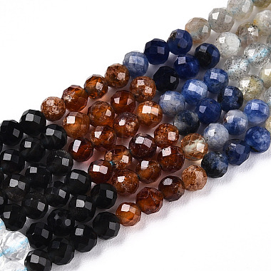 Natural & Synthetic Mixed Gemstone Beads Strands(G-D080-A01-02-13)-4