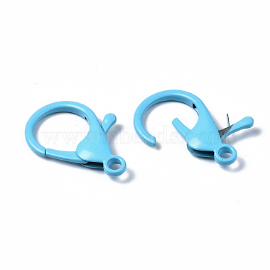 Spray Painted Eco-Friendly Alloy Lobster Claw Clasps(X-PALLOY-T080-06A-NR)-5