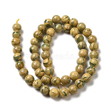 Natural Verdite Stone Beads Strands(G-P515-A01-01)-2