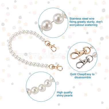 8pcs 8 styles perles rondes acryliques blanches poignées de sac(FIND-TA0001-40)-4