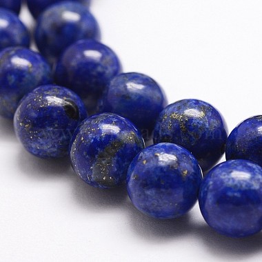 Natural Lapis Lazuli Bead Strands(G-G953-01-10mm)-5