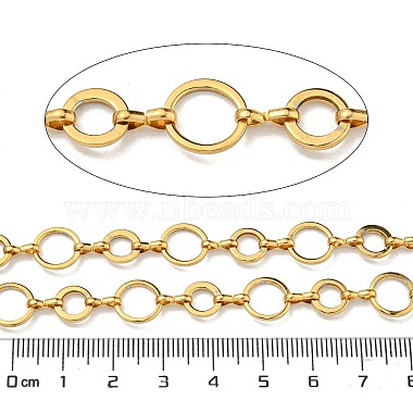 10M Ion Plating(IP) 304 Stainless Steel Donut & Infinity Link Chains(CHS-G034-01G)-2