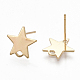 Brass Stud Earring Findings(KK-S348-352)-2