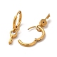 Crystal Rhinestone Skeleton Key Dangle Hoop Earrings(EJEW-P219-04G)-2