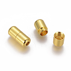 Brass Capsule Lace Lock Buckles, DIY Sneaker Kits Metal Shoelaces lock Accessories, Golden, 18x8mm, Hole: 3mm(KK-WH0033-32G)