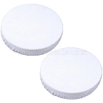 Velvet Round Stool Cover, Chair Decorations, Floral White, 270~300x5.5mm(AJEW-WH20020-290A)