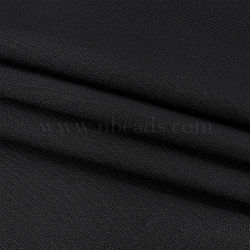4M Cotton Fabric, Clothing Accessories, Black, 1500x0.8mm(DIY-GA0009-98B)