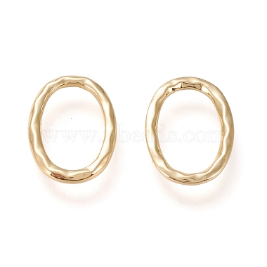 Real 20K Gold Plated Oval Brass Linking Rings