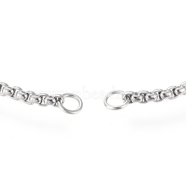 Réglable 304 bracelet coulissant en acier inoxydable / fabrication de bracelets bolo(STAS-I153-03P-01)-3
