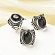 Natural Obsidian Adjustable Rings(RJEW-I108-02AS-12)-1