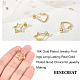 Brass Stud Earrings(EJEW-BC0001-01G)-3