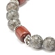 Natural Mixed Gemstone Beaded Stretch Bracelet for Women or Men(BJEW-JB07732)-6