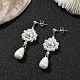 boucles d'oreilles pendantes en perles de coquillage(EJEW-TA00339)-2