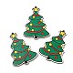 большие деревянные подвески с рождественским принтом на одно лицо(WOOD-D025-28)-2