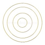 Iron Hoops, Macrame Ring, for Crafts and Woven Net/Web with Feather Supplies, Ring, 200mm(MAKN-PW0001-092D-01)