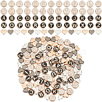 Alloy Beads, Mixed Shape Beads, Mixed Color, 5.5x6.5x3mm, Hole: 1.8mm, 3 colors, 30pcs/color, 90pcs(DIY-SC0028-77)