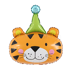 Animal Theme Aluminum Balloon, for Party Festival Home Decorations, Tiger Pattern, 810x600mm(ANIM-PW0004-07B)
