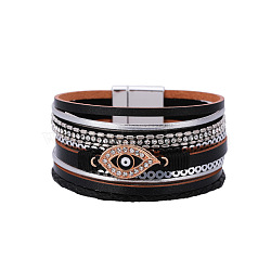 Bohemian Ethnic Style Eye-shaped Bracelet with Vintage Wide Brim - European and American Fashion(ST7066755)