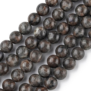 Natural Labradorite Beads Strands, Round, 12mm, Hole: 1.2mm, about 31pcs/strand, 15.5 inch