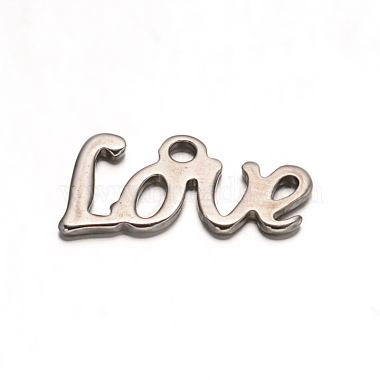 Stainless Steel Color Word Stainless Steel Charms