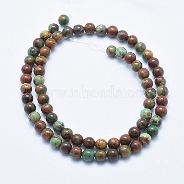 Natural Quartzose Jade Beads Strands(G-E444-32-6mm)-2