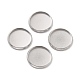 316 Surgical Stainless Steel Cabochon Tray Settings(STAS-I187-06D-P)-1